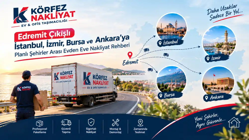 Edremit Şehirler Arası Nakliyat: İstanbul, İzmir, Bursa ve Ankara Taşıma Planı